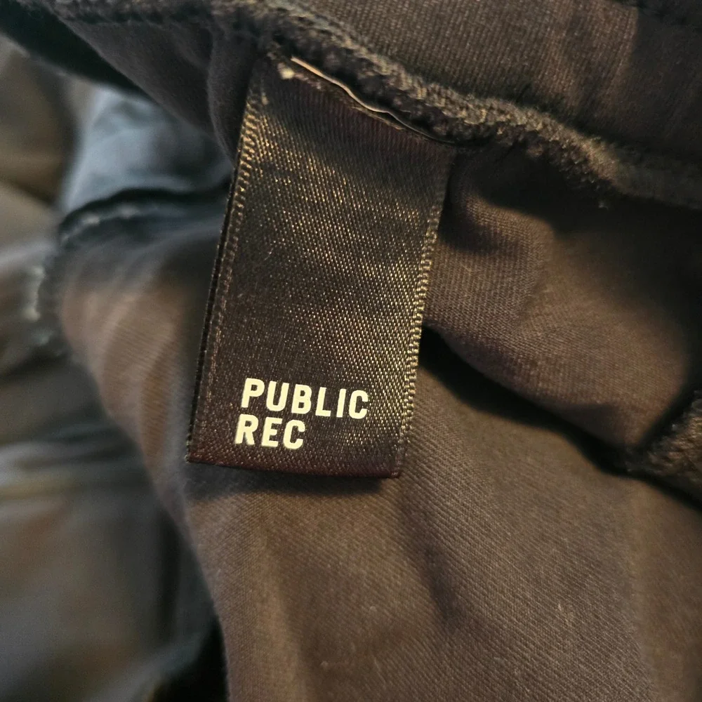 Public Rec All Day Every Day‎ Pants Mens 40x34 Black Athletic Tapered Trousers